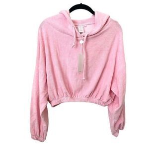 SANDSHAPED Miki‎ Terry Cropped Sweatshirt NWT